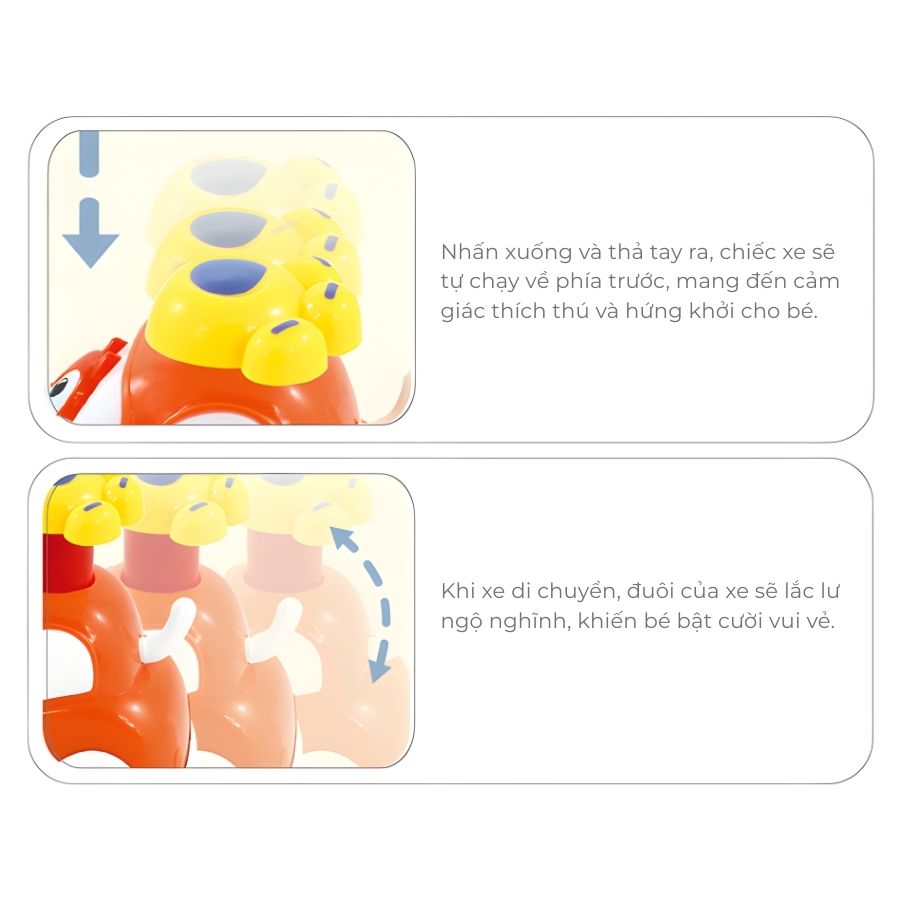 Đồ chơi bộ xe động vật PRESS & GO BAOLI 1216B-2 Đồ chơi bộ xe động vật PRESS & GO BAOLI 1216B-2