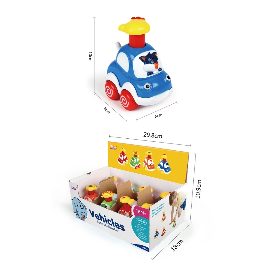 Đồ chơi bộ xe động vật PRESS & GO BAOLI 1216B-2 Đồ chơi bộ xe động vật PRESS & GO BAOLI 1216B-2