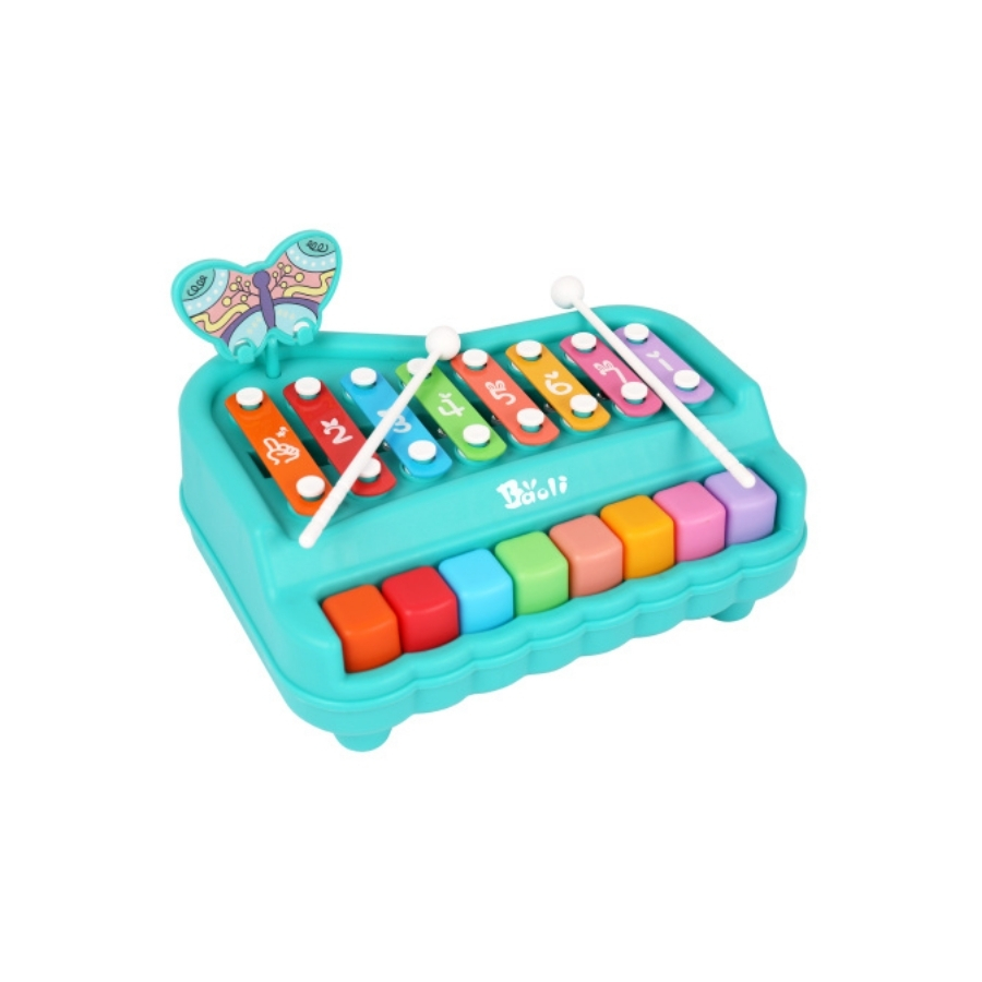 Đàn xylophone piano 8 âm BUTTERFLY BAOLI màu xanh dương Đàn xylophone piano 8 âm BUTTERFLY BAOLI màu xanh dương