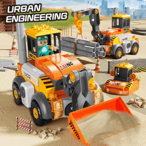 Đồ chơi xe công trình biến hình 6 trong 1 FEELO FL1159