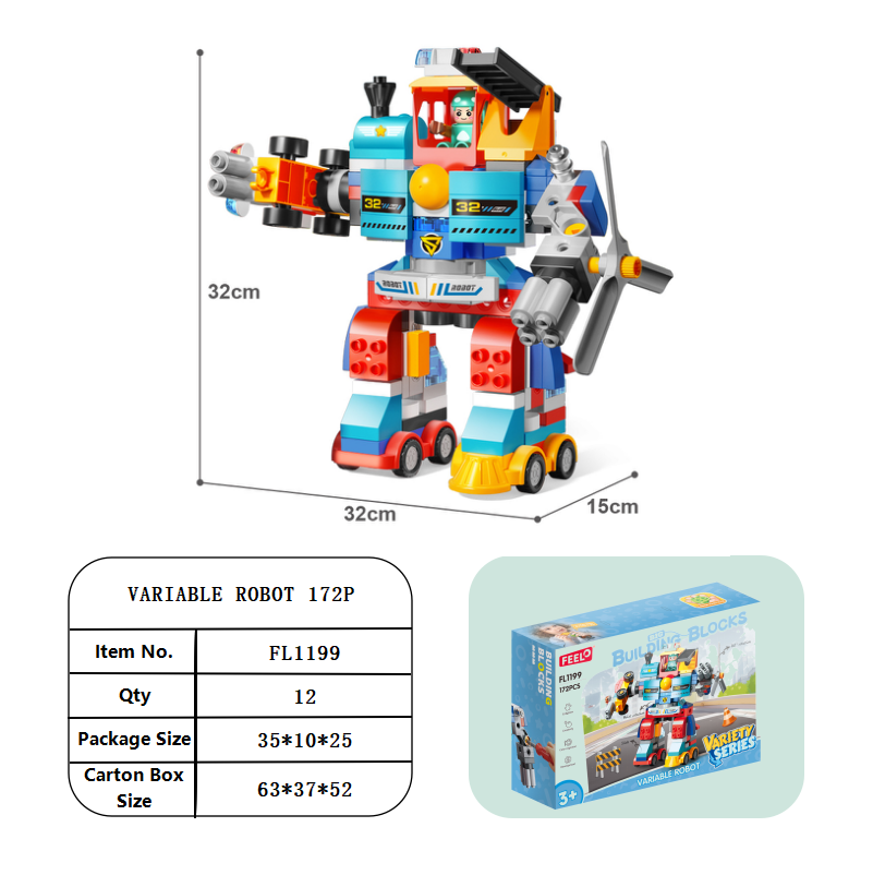 Đồ chơi robot biến hình đa năng FEELO FL1199