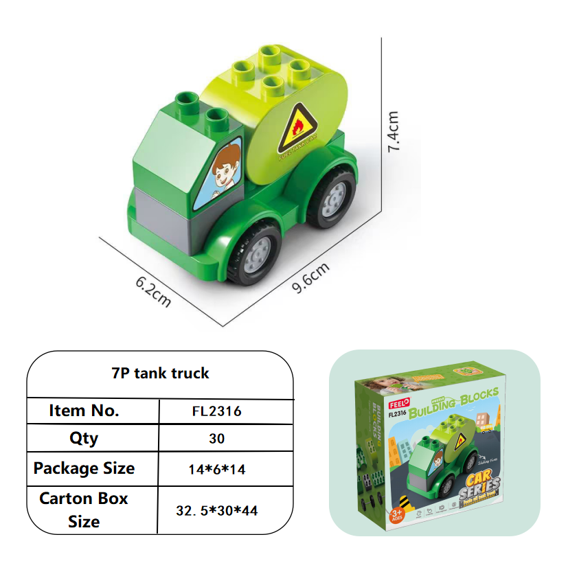 Đồ chơi xe bồn lắp ráp FEELO FL2316