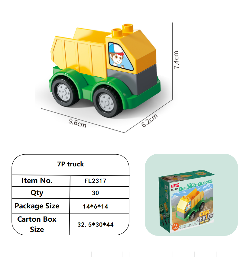 Đồ chơi xe tải lắp ráp FEELO FL2317