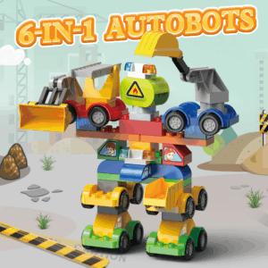Đồ chơi robot xây dựng lắp ráp 6 trong 1 FEELO FL2320