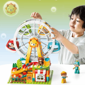 Đồ chơi lắp ráp khu vui chơi gấu con FEELO FL2327
