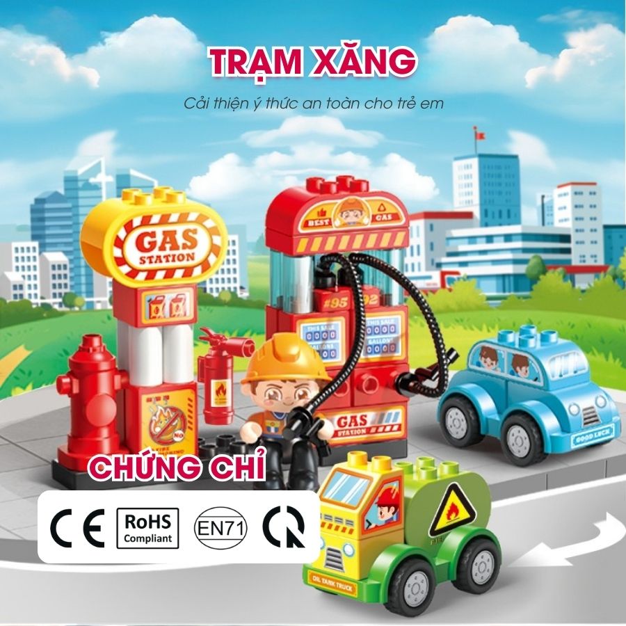 Trạm xăng lắp ráp FEELO 43 mảnh 2 FL42011 2