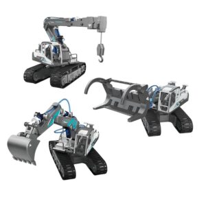 Bộ kỹ thuật thủy lực BYJARDA 3 trong 1 gồm máy xúc, cần cẩu, xe bốc gỗ 14 GC0107