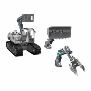 Bộ kỹ thuật thủy lực 3in1 BYJARDA - máy xúc, cần cẩu, bốc gỗ