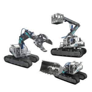 Bộ kỹ thuật thủy lực BYJARDA 3 trong 1 gồm xe ủi, leo trèo cứu hỏa, gắp vật thể 12 GC0108