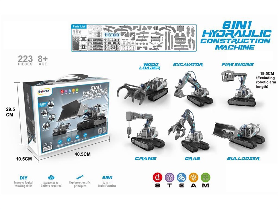 Bộ kỹ thuật thủy lực 6 trong 1 BYJARDA 2 GC0109 10