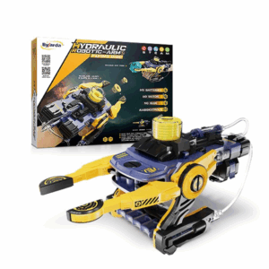 Đồ chơi cánh tay robot thủy lực phi thuyền bay màu vàng BYJARDA JX0201