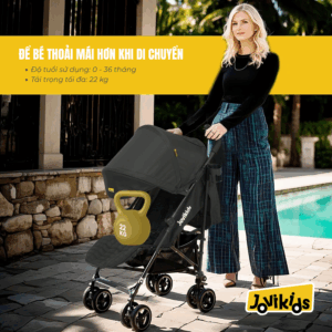 Jovikids Ezra - Xe đẩy cho bé từ sơ sinh đến 3 tuổi (tải trọng tối đa 22kg)