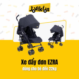 Jovikids Ezra - Xe đẩy cho bé từ sơ sinh đến 3 tuổi (tải trọng tối đa 22kg)