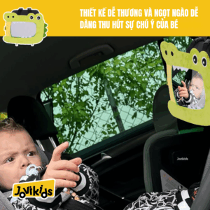 Jovikids Gương cá sấu cho bé ở ghế sau (xanh)