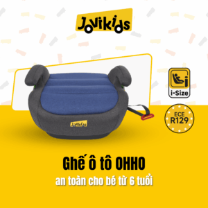Jovikids OHHO (Blue) - Ghế ô tô trẻ em R129 cho bé từ 6 tuổi đến 12 tuổi