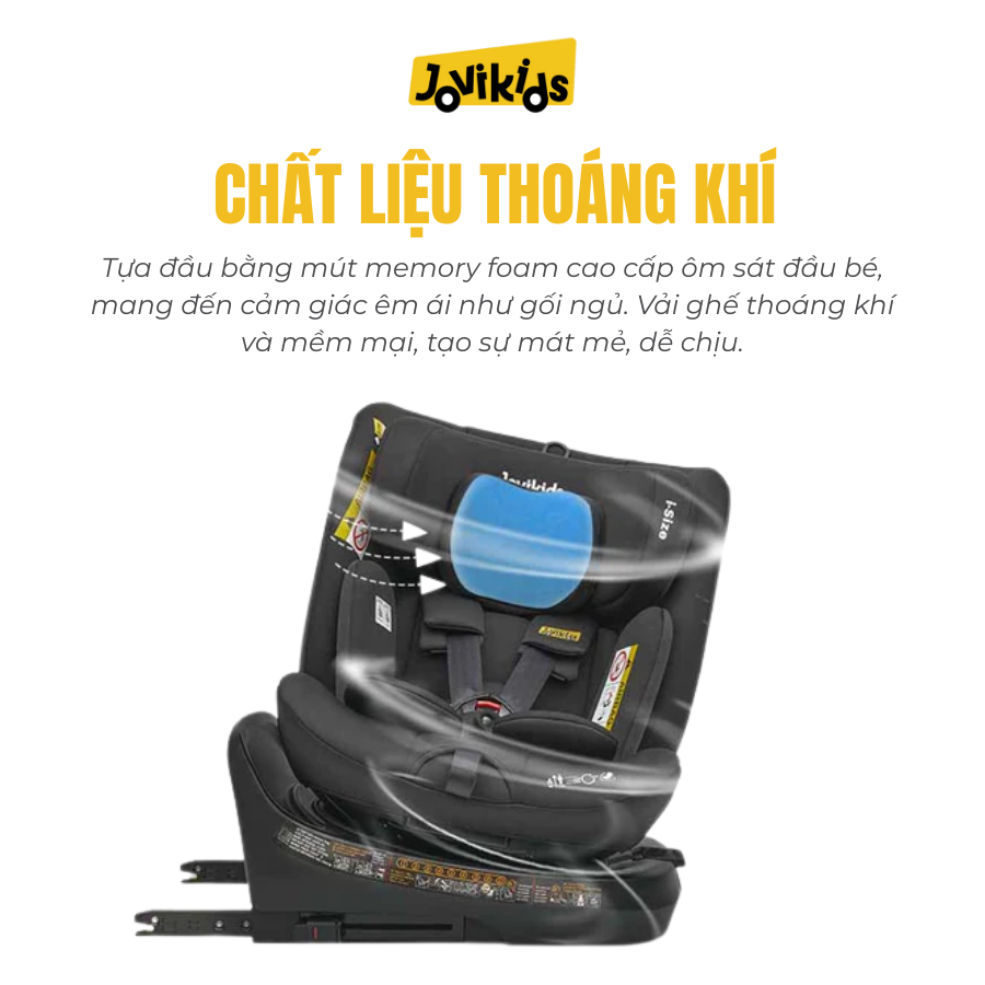 Jovikids Ranger TT (Black) – Ghế ô tô trẻ em R129 cho bé sơ sinh – 12 tuổi Jovikids Ranger TT (Black) – Ghế ô tô trẻ em R129 cho bé sơ sinh – 12 tuổi