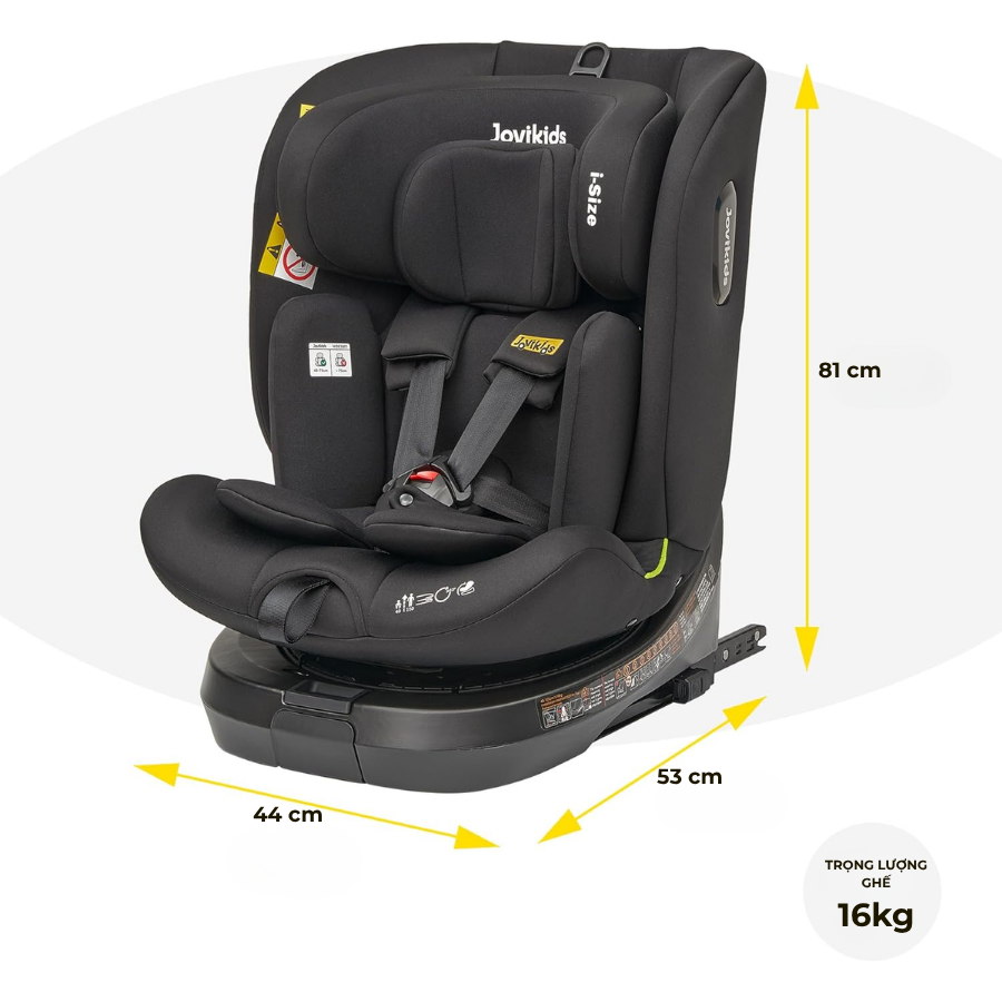 Jovikids Ranger TT (Black) – Ghế ô tô trẻ em R129 cho bé sơ sinh – 12 tuổi Jovikids Ranger TT (Black) – Ghế ô tô trẻ em R129 cho bé sơ sinh – 12 tuổi