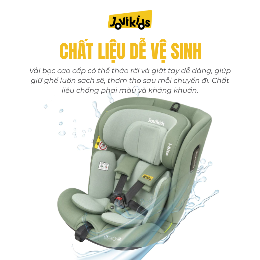Jovikids Ranger TT (Green) – Ghế ô tô trẻ em R129 cho bé sơ sinh – 12 tuổi Jovikids Ranger TT (Green) – Ghế ô tô trẻ em R129 cho bé sơ sinh – 12 tuổi