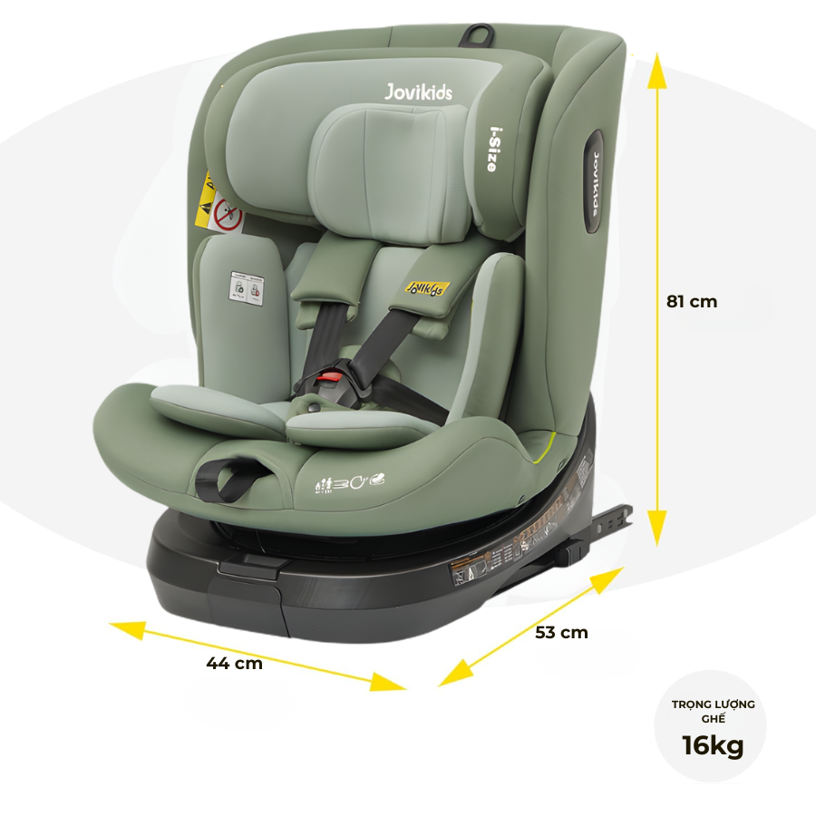 Jovikids Ranger TT (Green) – Ghế ô tô trẻ em R129 cho bé sơ sinh – 12 tuổi Jovikids Ranger TT (Green) – Ghế ô tô trẻ em R129 cho bé sơ sinh – 12 tuổi