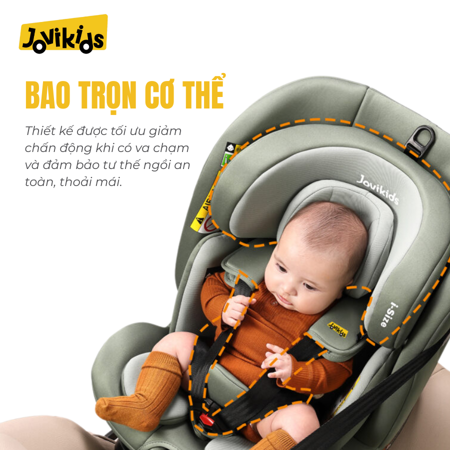 Jovikids Ranger TT (Green) – Ghế ô tô trẻ em R129 cho bé sơ sinh – 12 tuổi Jovikids Ranger TT (Green) – Ghế ô tô trẻ em R129 cho bé sơ sinh – 12 tuổi