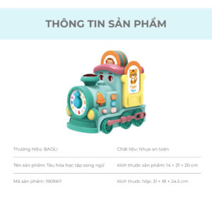 TOP 10 MÓN QUÀ NOEL GIÚP BÉ PHÁT TRIỂN TRÍ TUỆ VÀ SÁNG TẠO 6 Tàu hỏa học tập đa năng