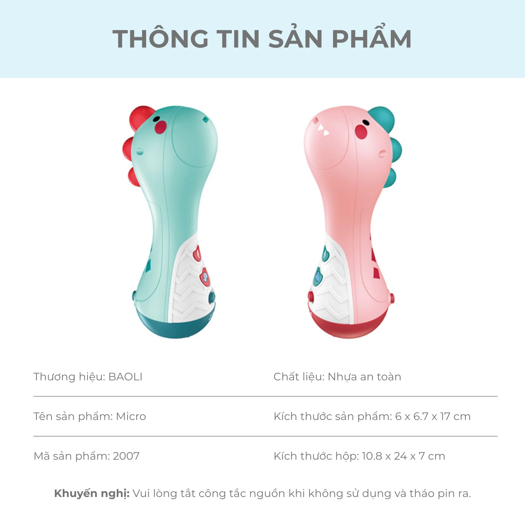 Microphone đồ chơi Dreaming Party BAOLI 2007 2 2007B 4