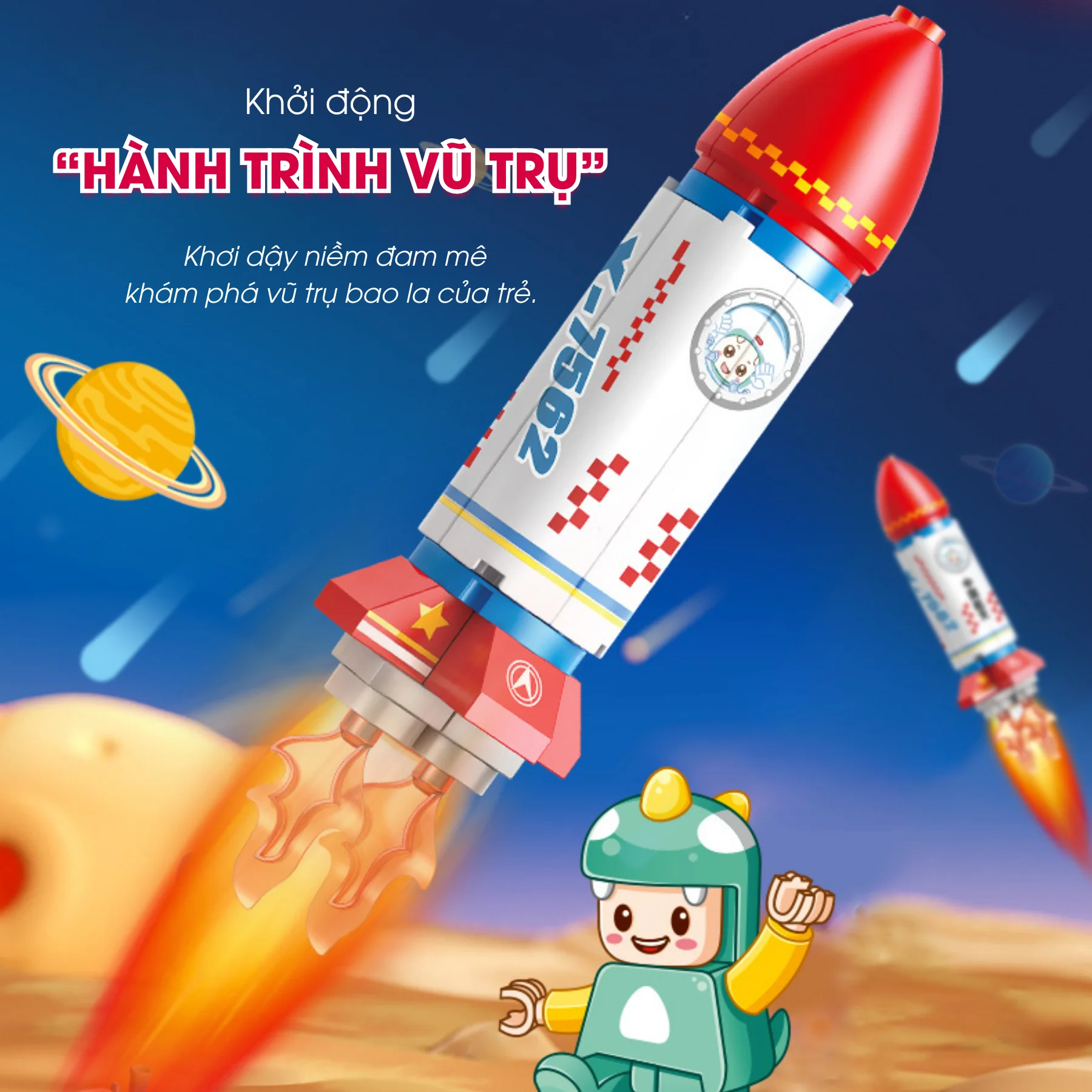 Tên lửa không gian lắp ráp FEELO 20 mảnh 2 FL1185 2