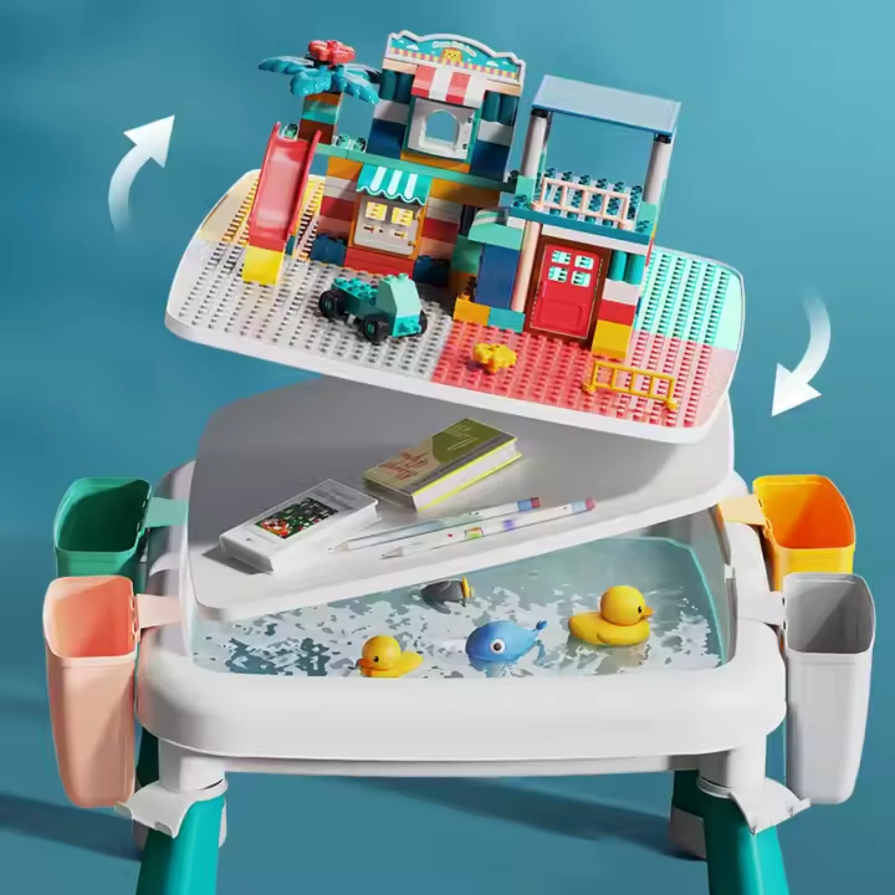 Bàn lắp ráp đa năng loại lớn FEELO (1 bàn + 1 ghế) 2 FL1633