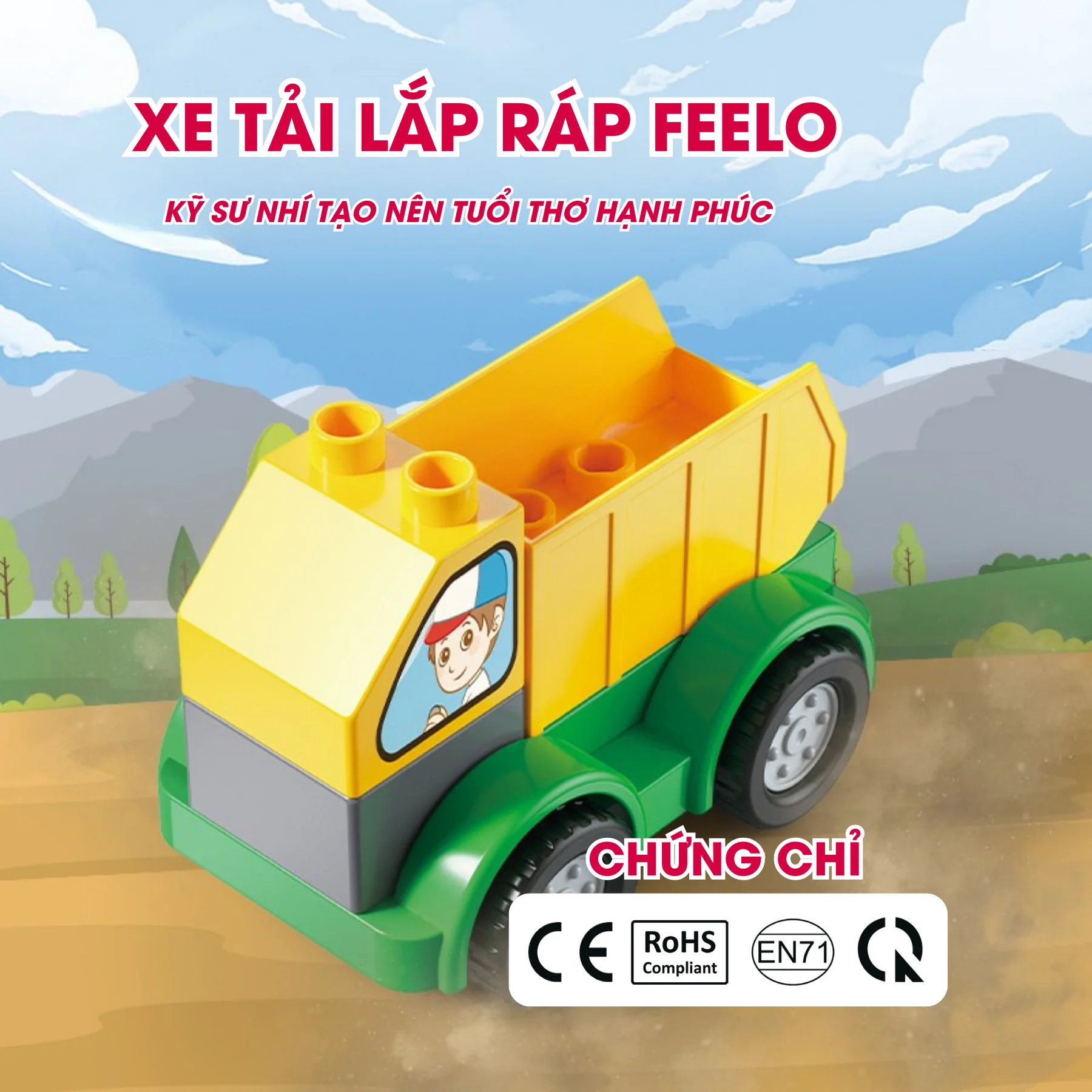 Xe tải lắp ráp FEELO 7 mảnh 2 FL2317 2