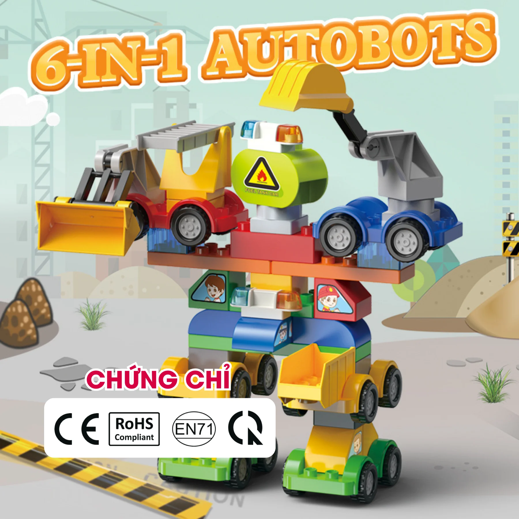 Robot xây dựng 6 trong 1 FEELO 57 mảnh 2 FL2320 4