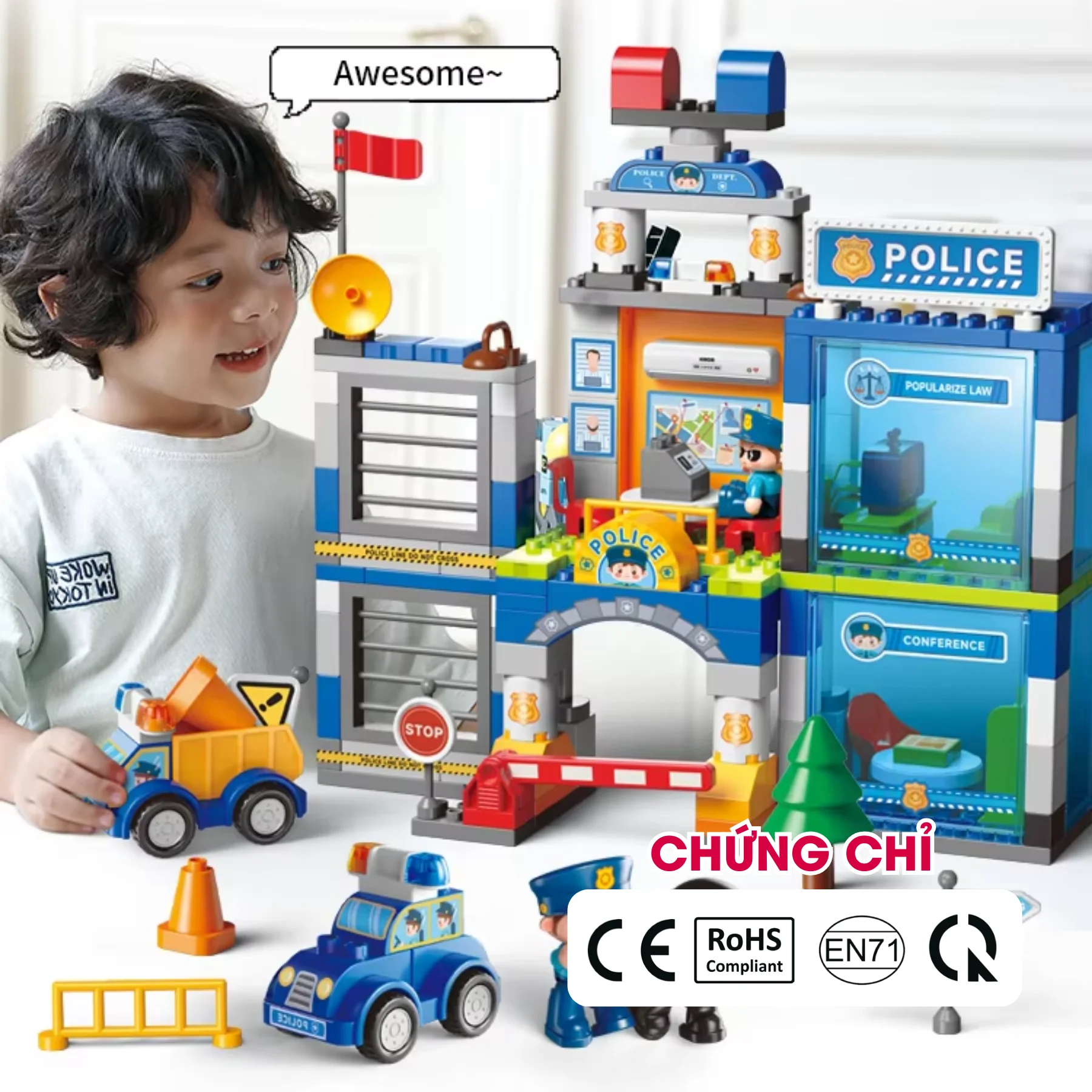 Đồn cảnh sát cao tầng lắp ráp FEELO 175 mảnh 2 FL42004 2