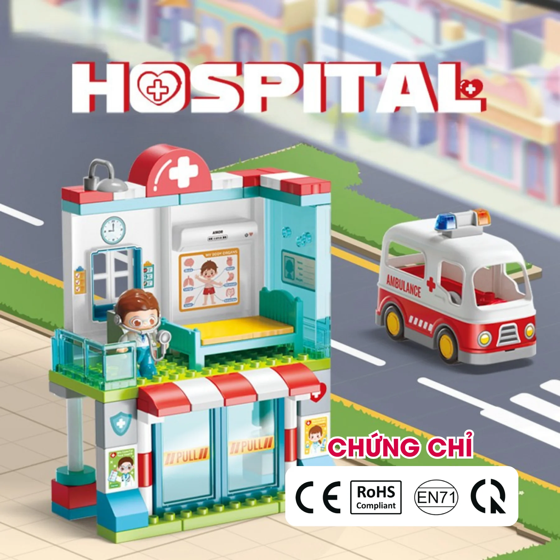 Bệnh viện lắp ráp FEELO 76 mảnh 2 FL42021 2