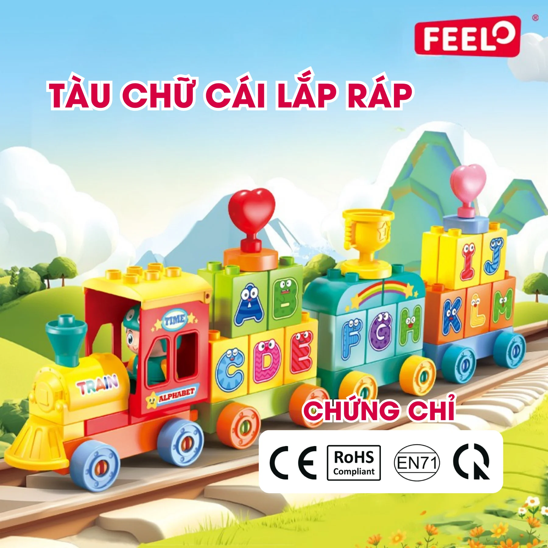 Tàu chữ cái lắp ráp FEELO 60 chi tiết 2 FL42022 3