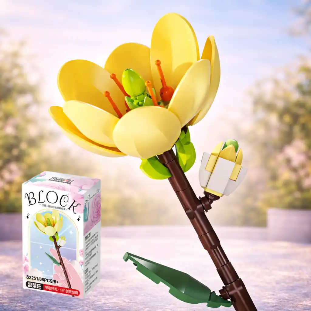 Hoa lắp ráp FEIMIBOX làm quà 20/10 tinh tế và khác biệt 3 Mô hình Hoa ngọc Lan lắp ráp Feimibox